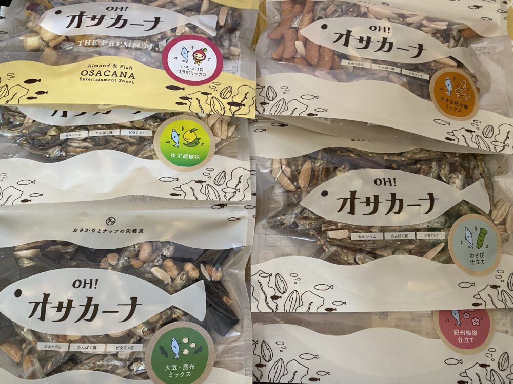 お取り寄せしたタマチャンショップの人気商品オサカーナ