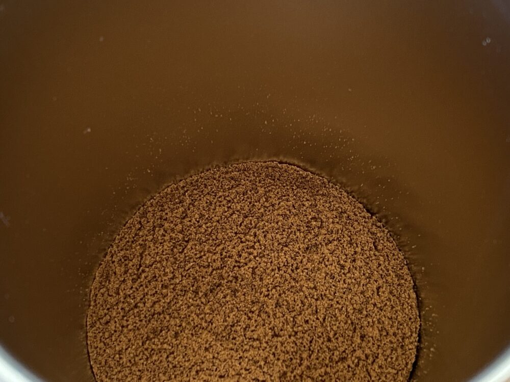 イニックコーヒーの粉末