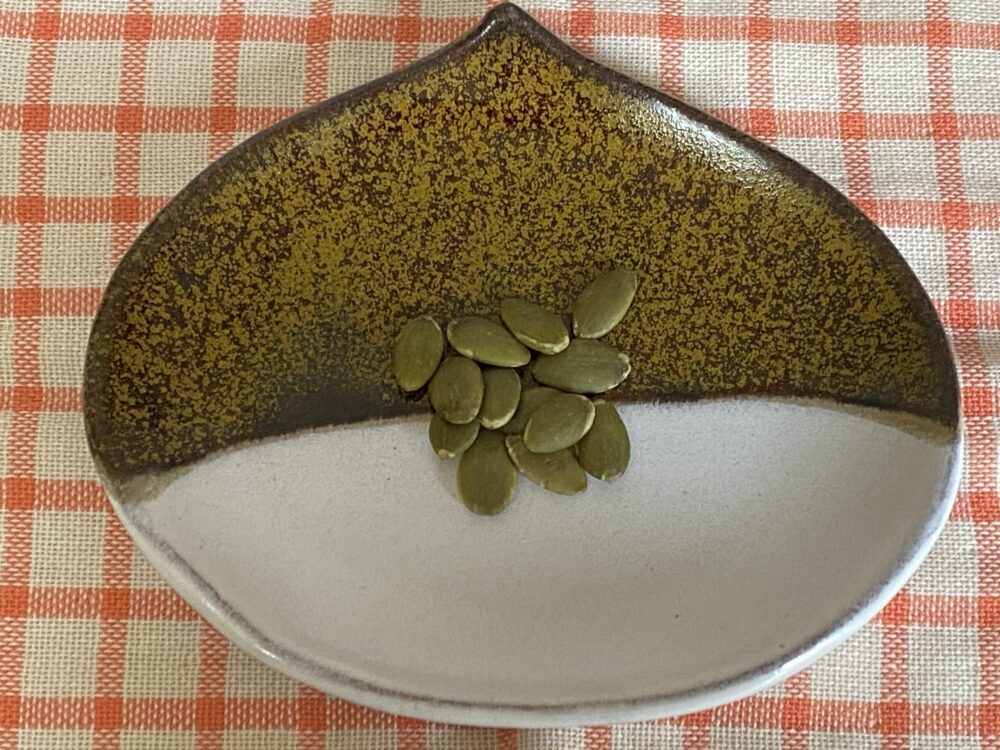 かぼちゃの種がおやつの定期便にはいっていた