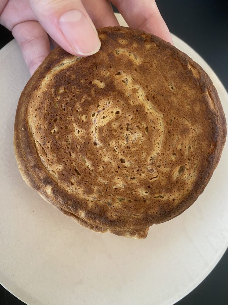 トースターで焼いたさつまいも味のベースブレッド