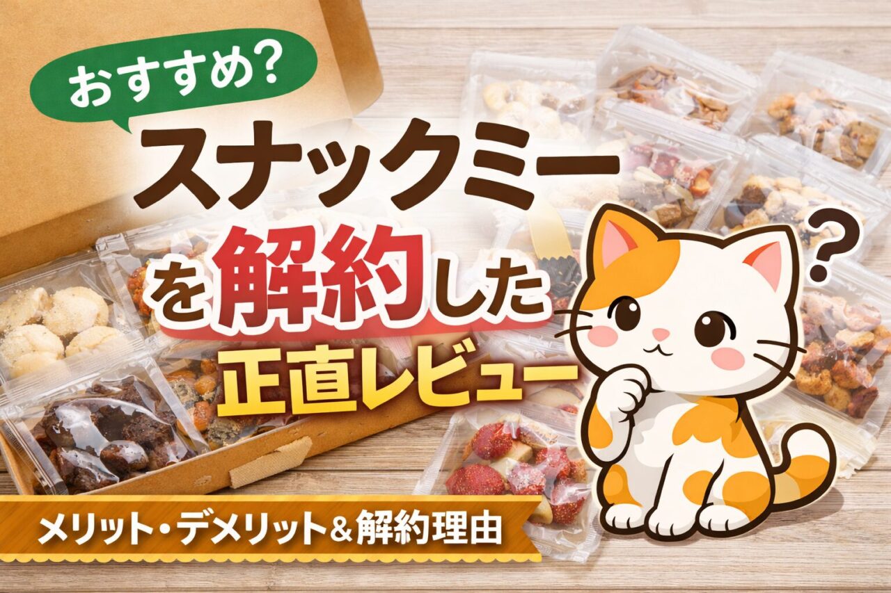 スナックミーのレビュー記事のアイキャッチ画像