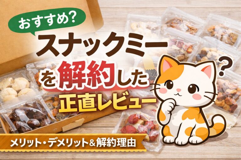 スナックミーのレビュー記事のアイキャッチ画像