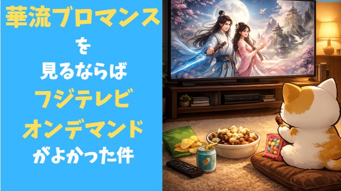 華流ブロマンスみるためにフジテレビオンデマンドを契約。利用レビュー