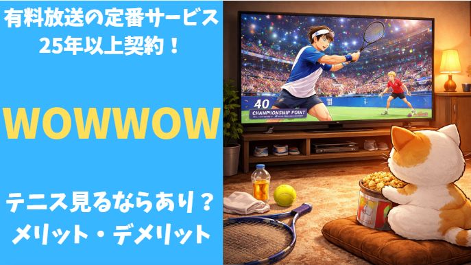 WOWOWを25年以上契約しているけどもう時代遅れ?メリットデメリットまとめました。