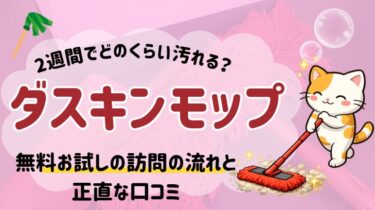 ダスキンモップ2週間お試しレビュー｜無料お試しの訪問の流れと正直な口コミ