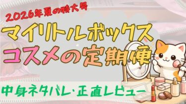 マイリトルボックス夏の特大号購入レビュー