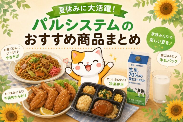 夏休みに活躍のパルシステムの商品おすすめ